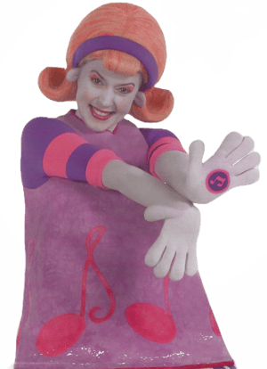 This is the Avatar Image for the DeeDee from Doodlebops (RIN 3 ) AI Voice and Text to Speech Generator
